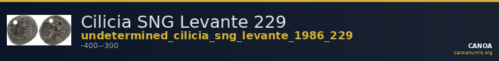 Cilicia SNG Levante 229 — CANOA