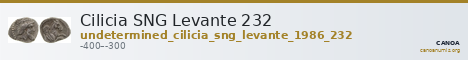 Cilicia SNG Levante 232 — CANOA