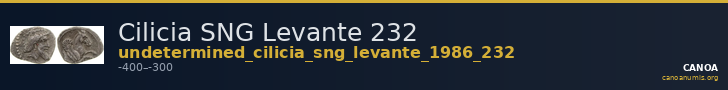 Cilicia SNG Levante 232 — CANOA