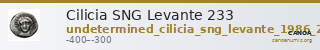 Cilicia SNG Levante 233 — CANOA