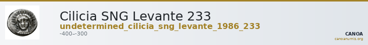 Cilicia SNG Levante 233 — CANOA