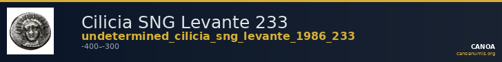 Cilicia SNG Levante 233 — CANOA