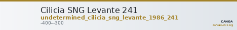 Cilicia SNG Levante 241 — CANOA