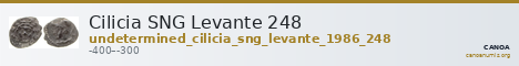 Cilicia SNG Levante 248 — CANOA