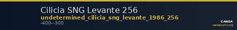 Cilicia SNG Levante 256 — CANOA