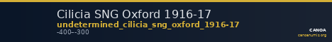 Cilicia SNG Oxford 1916-17 — CANOA