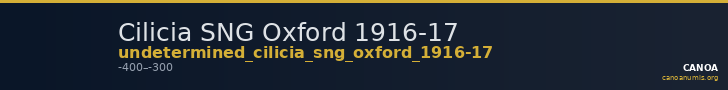 Cilicia SNG Oxford 1916-17 — CANOA