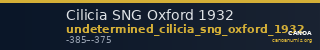 Cilicia SNG Oxford 1932 — CANOA