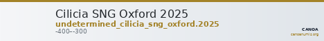 Cilicia SNG Oxford 2025 — CANOA