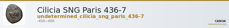 Cilicia SNG Paris 436-7 — CANOA