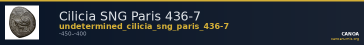 Cilicia SNG Paris 436-7 — CANOA