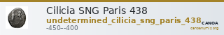 Cilicia SNG Paris 438 — CANOA