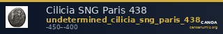 Cilicia SNG Paris 438 — CANOA