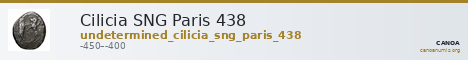 Cilicia SNG Paris 438 — CANOA