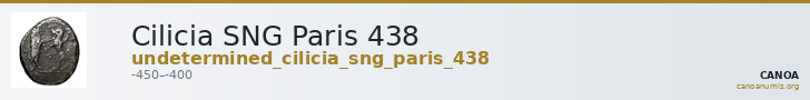 Cilicia SNG Paris 438 — CANOA