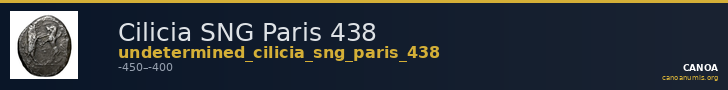 Cilicia SNG Paris 438 — CANOA