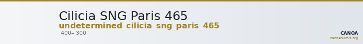 Cilicia SNG Paris 465 — CANOA