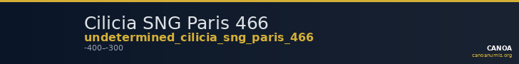 Cilicia SNG Paris 466 — CANOA