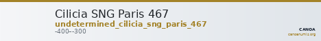 Cilicia SNG Paris 467 — CANOA