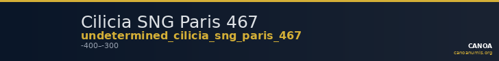 Cilicia SNG Paris 467 — CANOA