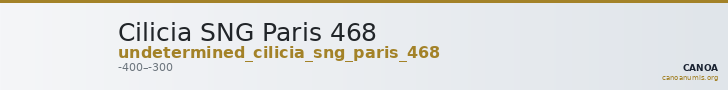 Cilicia SNG Paris 468 — CANOA