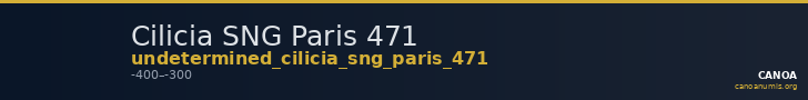 Cilicia SNG Paris 471 — CANOA