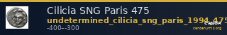 Cilicia SNG Paris 475 — CANOA