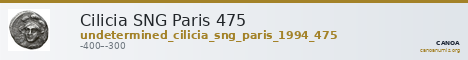 Cilicia SNG Paris 475 — CANOA