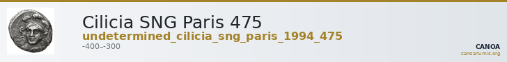 Cilicia SNG Paris 475 — CANOA