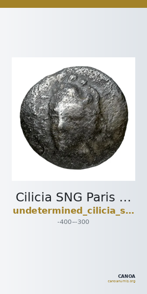 Cilicia SNG Paris 478 — CANOA