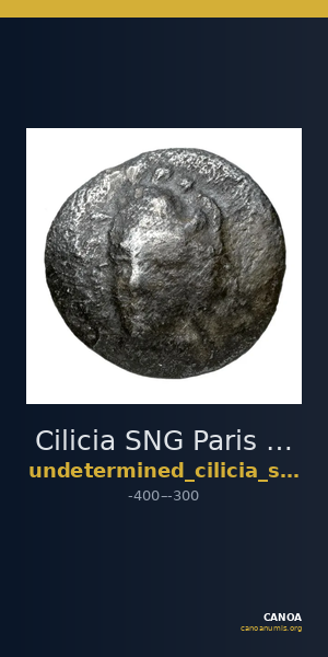 Cilicia SNG Paris 478 — CANOA