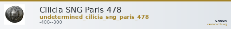 Cilicia SNG Paris 478 — CANOA