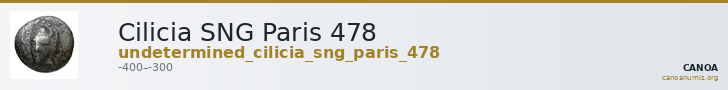Cilicia SNG Paris 478 — CANOA