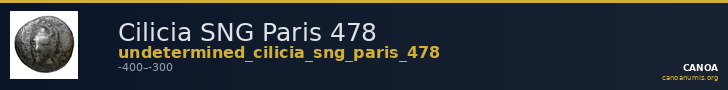 Cilicia SNG Paris 478 — CANOA
