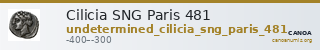 Cilicia SNG Paris 481 — CANOA