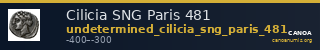 Cilicia SNG Paris 481 — CANOA