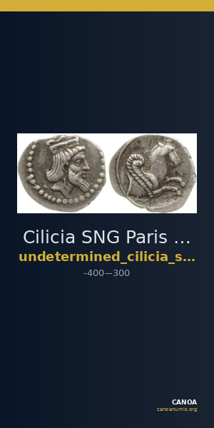 Cilicia SNG Paris 485 — CANOA
