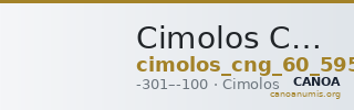 Cimolos CNG 60 (2002) 595 — CANOA