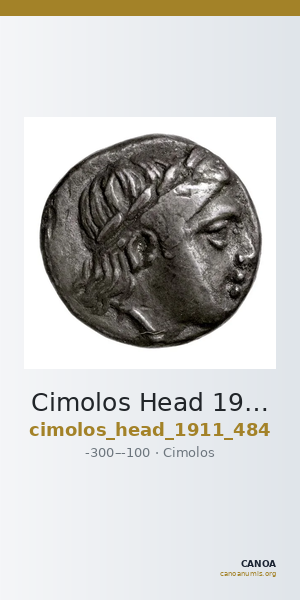 Cimolos Head 1911 p. 484 — CANOA