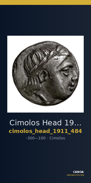 Cimolos Head 1911 p. 484 — CANOA
