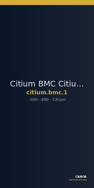Citium BMC Citium 1 — CANOA