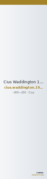 Cius Waddington 1908 20 — CANOA