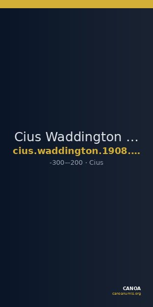 Cius Waddington 1908 20 — CANOA