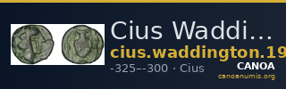 Cius Waddington 1908 7-11 — CANOA