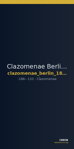 Clazomenae Berlin 18290279 — CANOA
