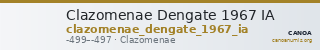 Clazomenae Dengate 1967 IA — CANOA
