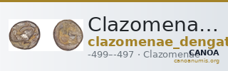 Clazomenae Dengate 1967 IB didrachms — CANOA