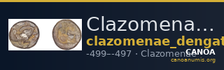 Clazomenae Dengate 1967 IB didrachms — CANOA