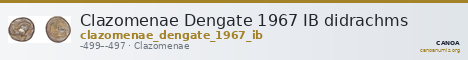 Clazomenae Dengate 1967 IB didrachms — CANOA