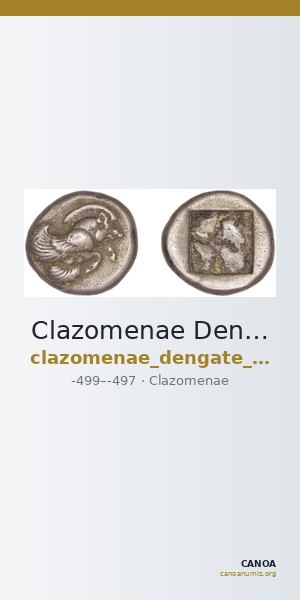 Clazomenae Dengate 1967 IC drachms — CANOA